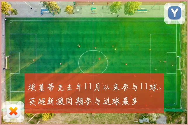 埃基蒂克去年11月以来参与11球，英超新援同期参与进球最多